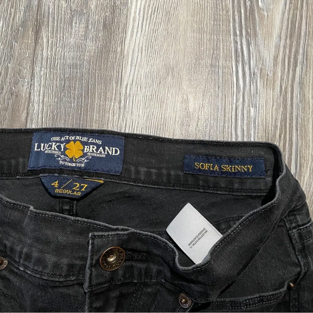 Lucky Brand Black Sofia Skinny Jean Size 4/27 - Image 3