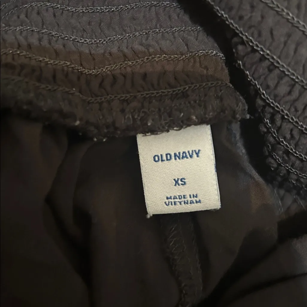 Old Navy Black Wide Leg Jumpsuit Adjustable Straps Smocked Waist Size XS - Image 7