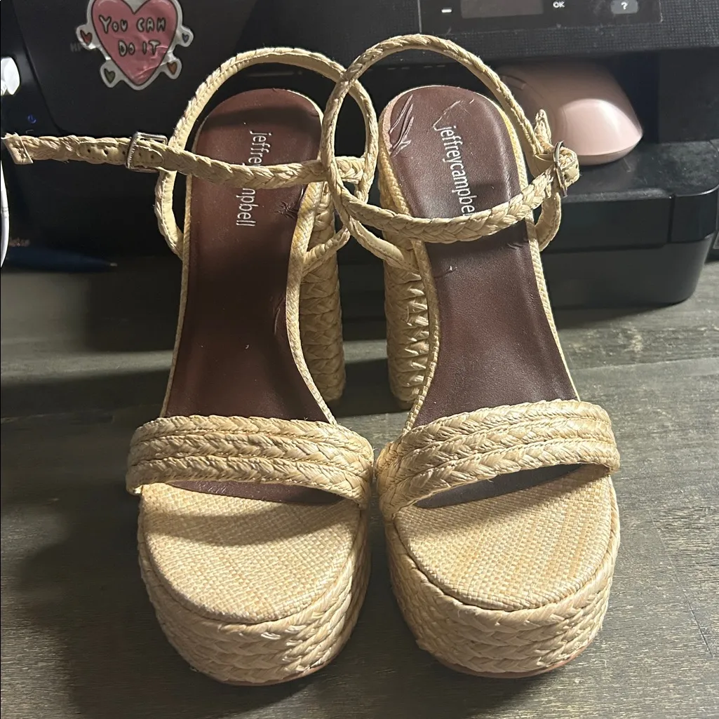 Yachty Platform Heel in Natural
JEFFREY CAMPBELL - Womens 9.5 - Revolve - Image 4