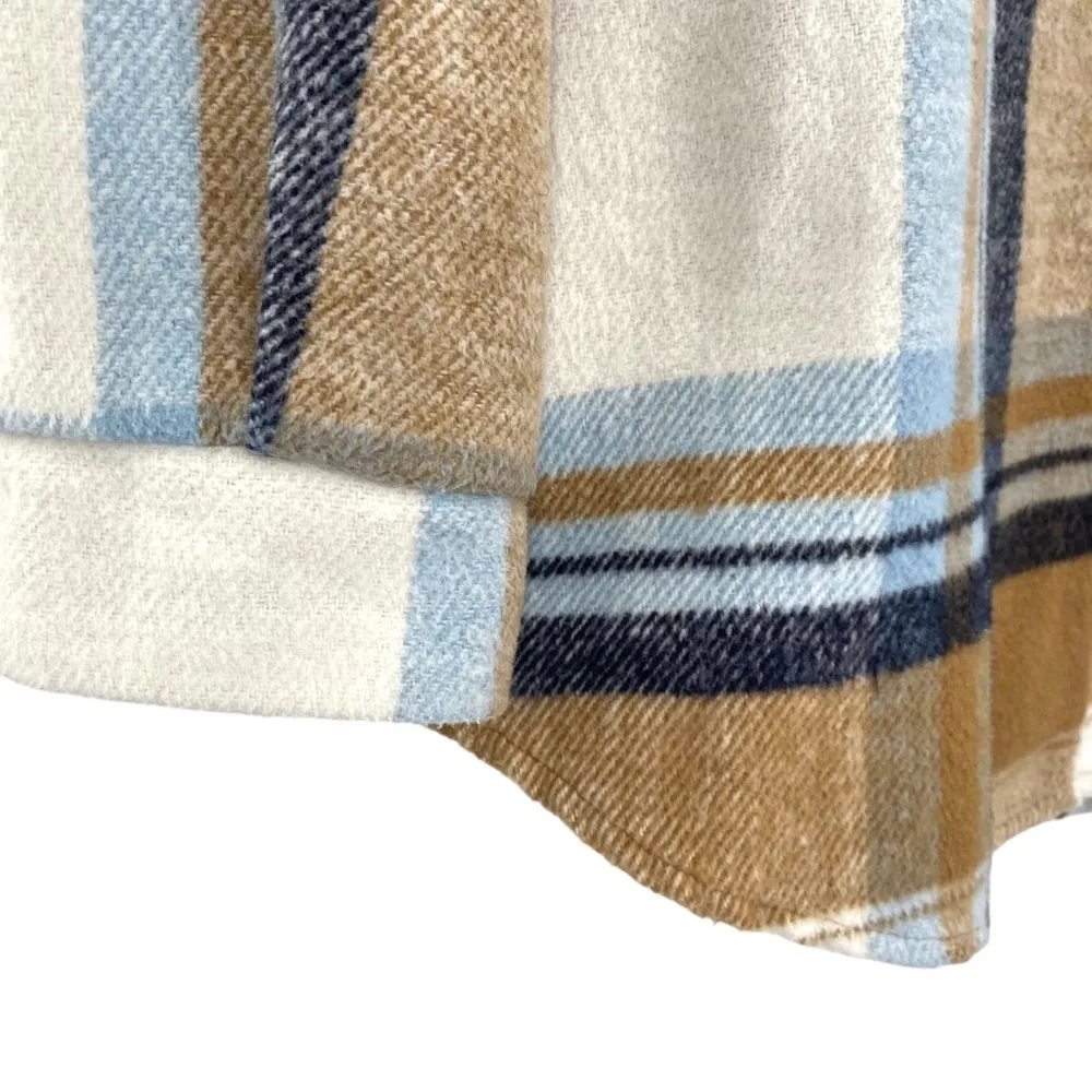 Urban Daizy Oversized Plaid Flannel Button Down Shirt Jacket Shacket - Image 11