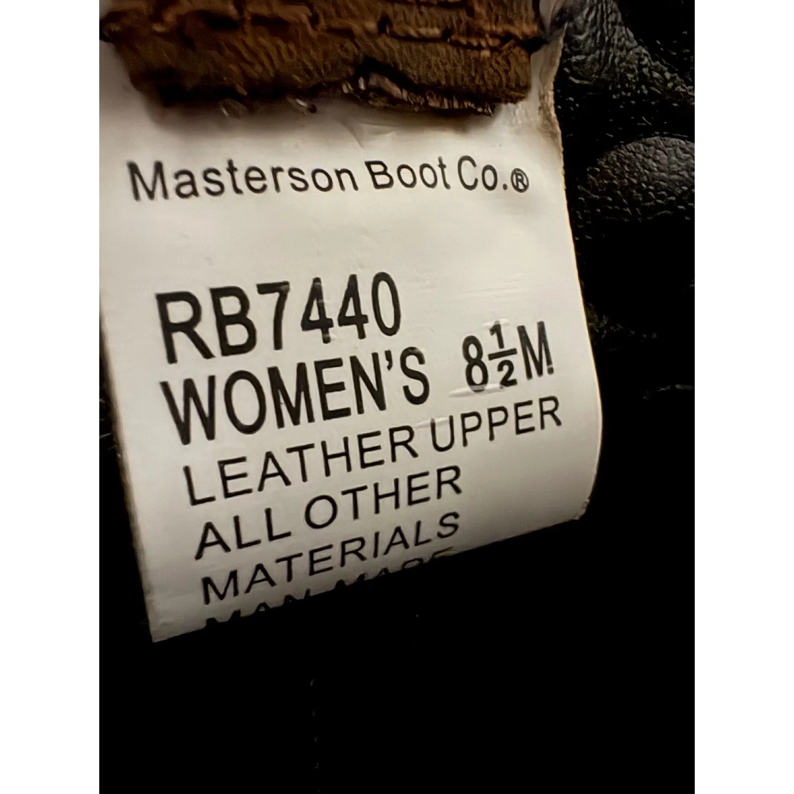 Masterson Boot Co. Brown Suede Western Cowboy Boots Women's Size 8.5M‎ - Image 7