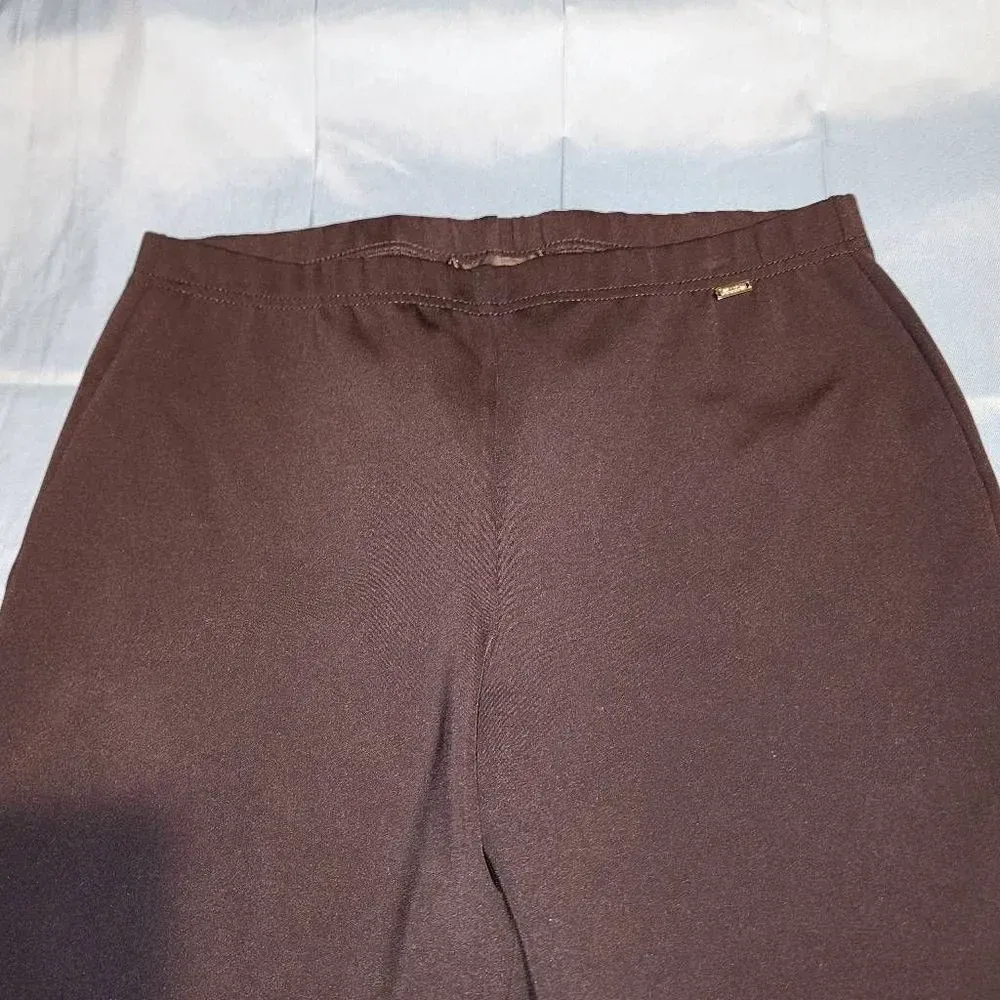 St John Womens Black Ankle Zip Pants Medium‎ - Image 3