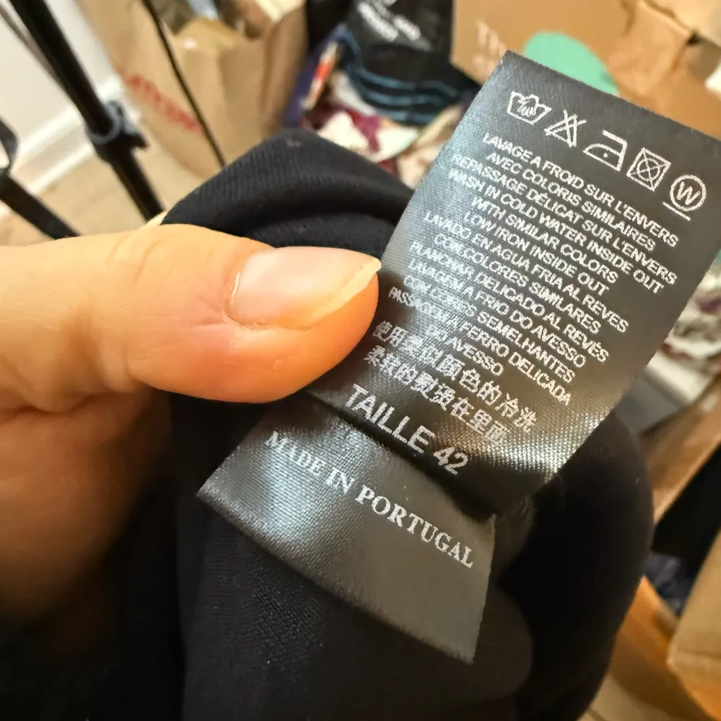 Cop.Copine Black Collared Mursi Top Size XL - Image 6