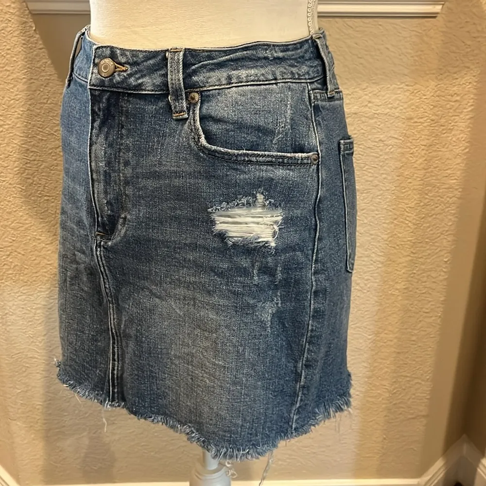 Pistola Denim Mini Skirt Size 29 - Image 4