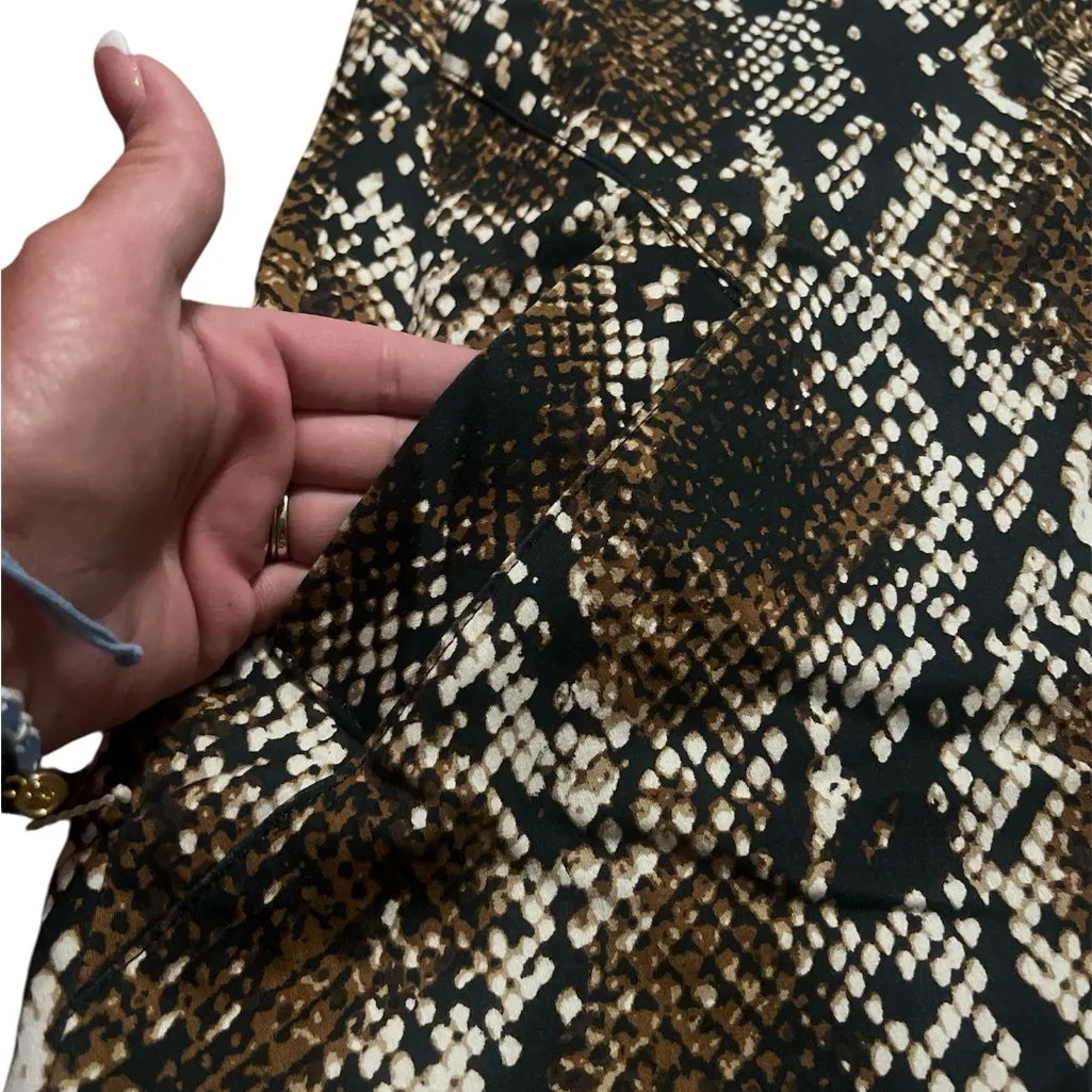 Michael Kors Brown and Black Midi Dress - Image 2