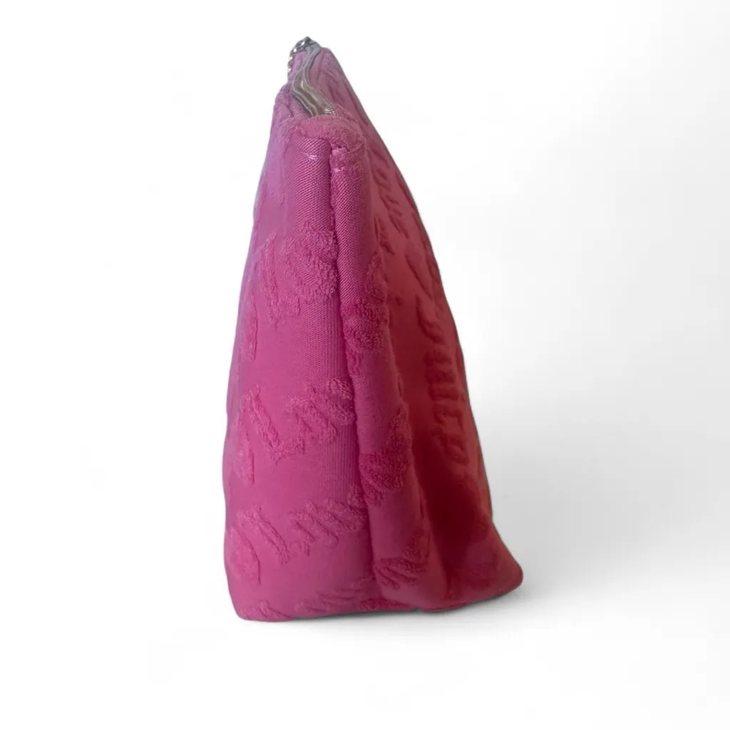 Juicy Couture Pink Velvet Love Travel Cosmetic Makeup Bag  & Mini Bottle - Image 3