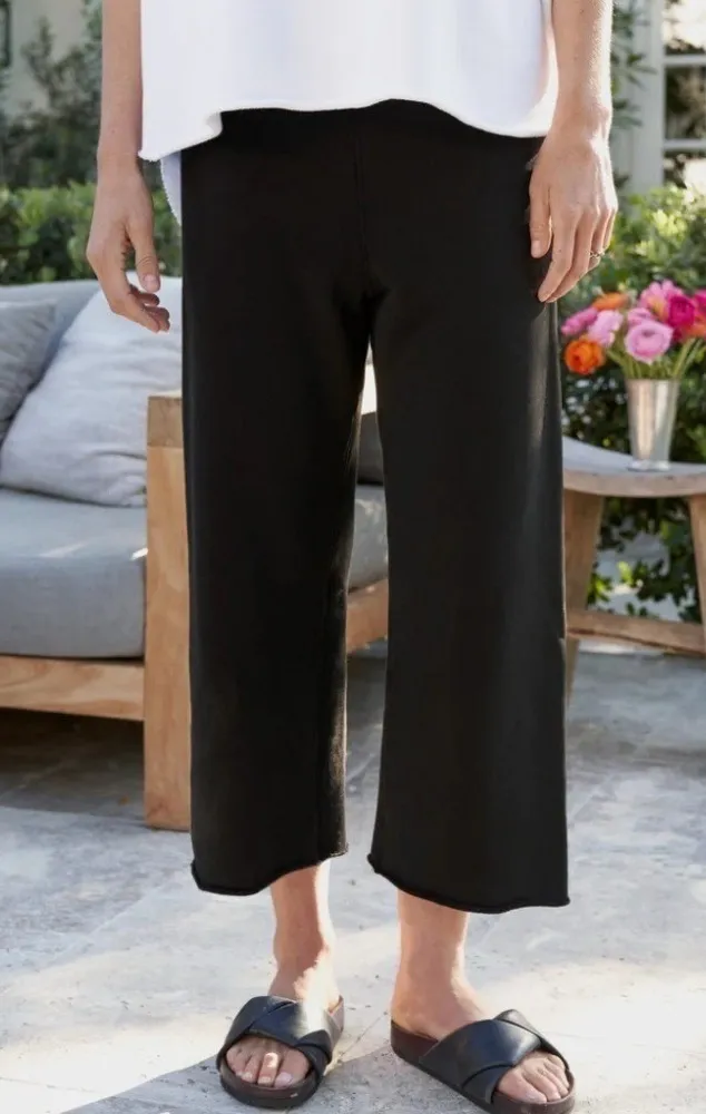 Frank & Eileen Catherine Crop Favorite Pants Black Size Small Missing Drawstring - Image 1