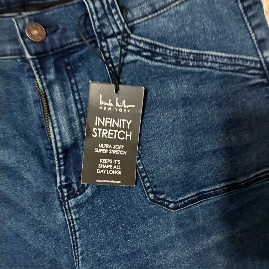NWT Nicole miller infinity stretch soho hi rise denim 12 jeans - Image 2