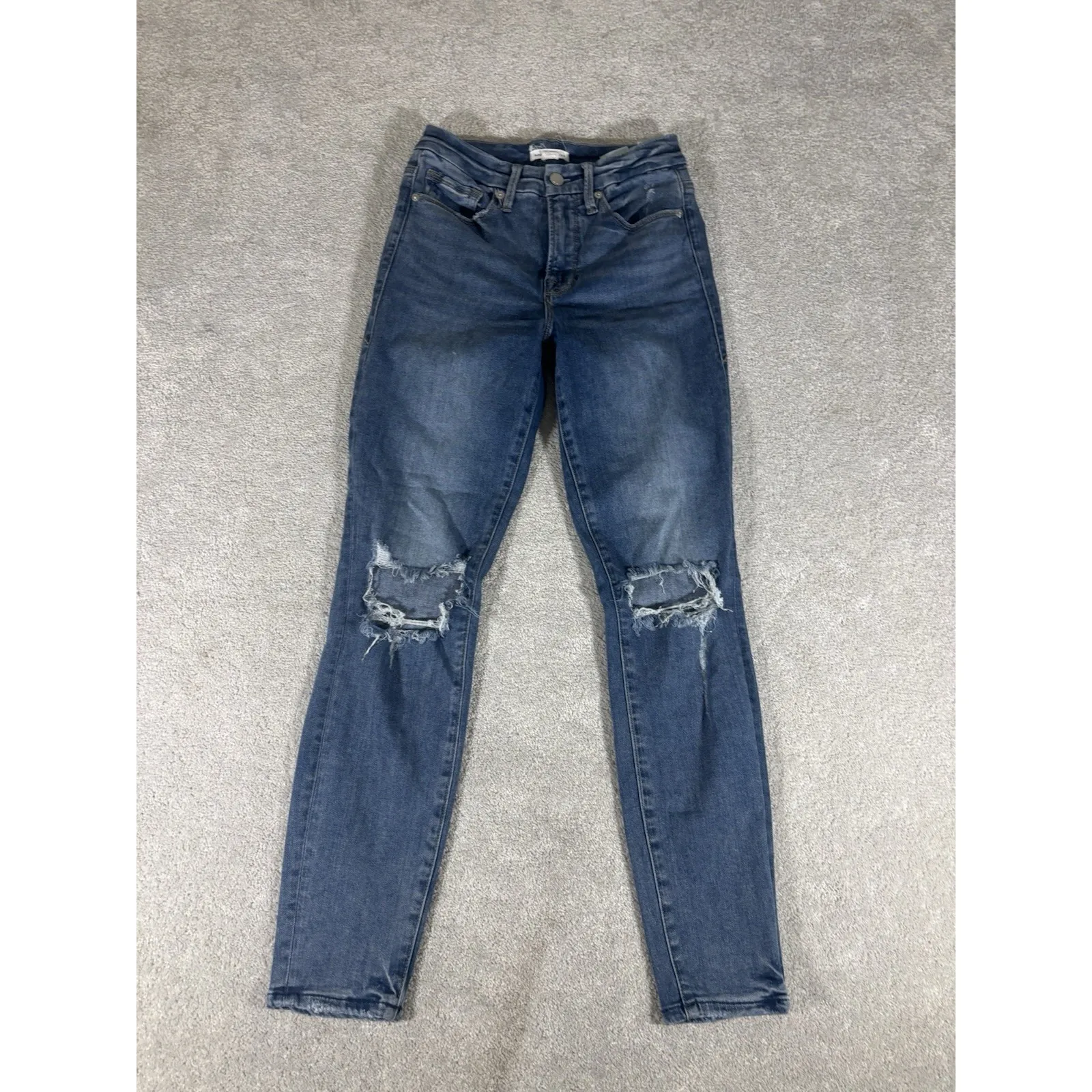 good american Good Legs Baby Step‎ Skinny Jeans Distressed 2/26 - Image 3