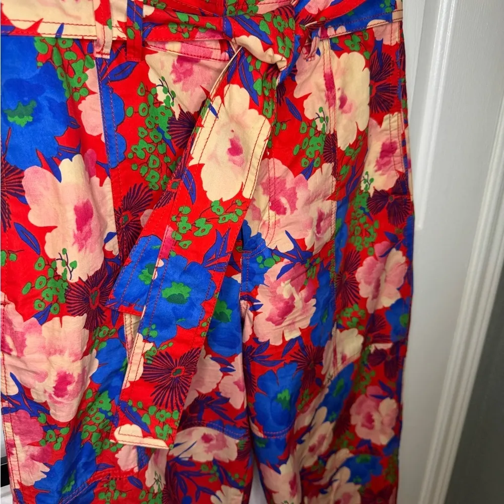 Zara FLORAL PRINT DRAPED TOP Size Small.  #118 - Image 5