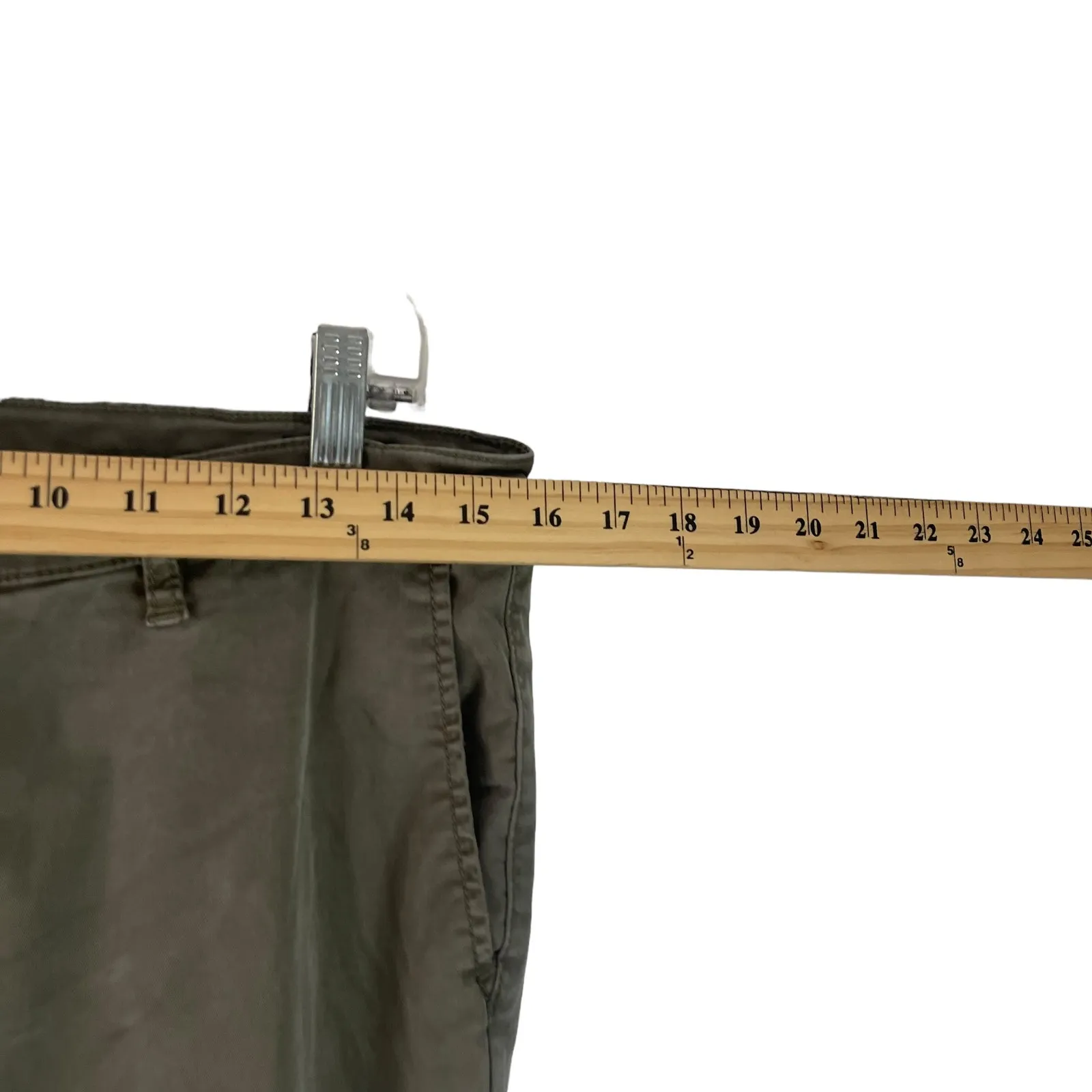 Nautica Women's Size 10/30 Green Tencel Ankle‎ Trouser Pants - Image 9