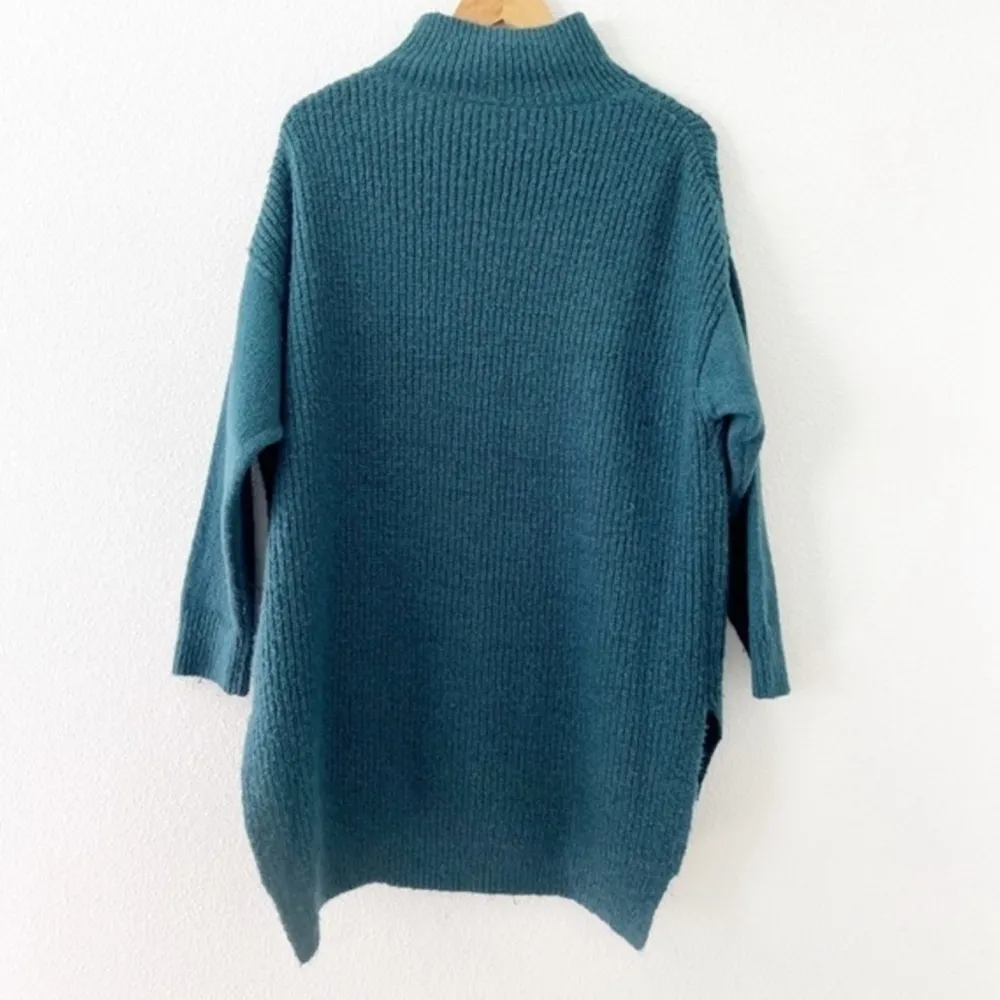 City Chic Simply Mod Knit High Low Sweater in Alpine Green - Image 7