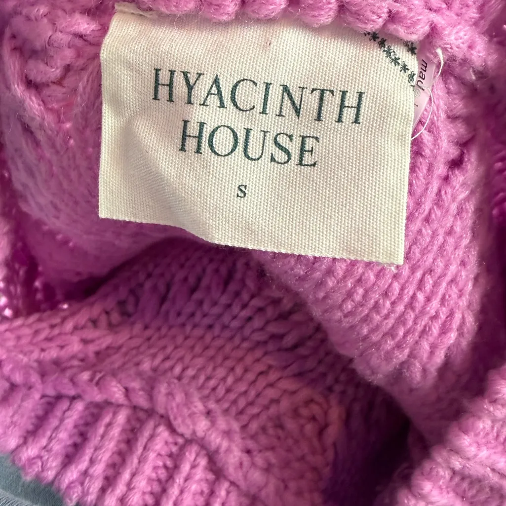 Hyacinth House Color Block Scarlett Sweater Dress in Pink and Red Multi Size S - Image 10