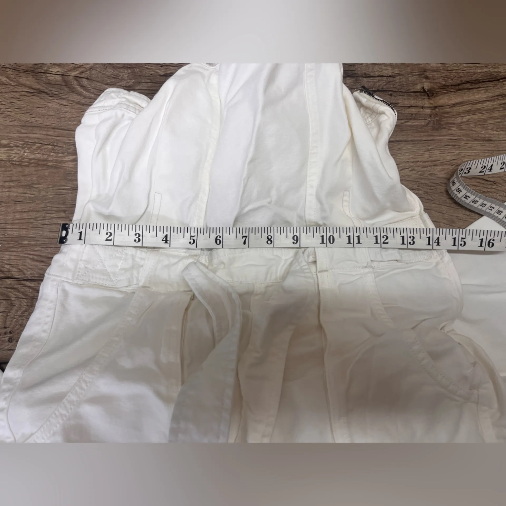 Free People Go West Jean Denim Overall Jumpsuit Zinc‎ White size small - Image 6