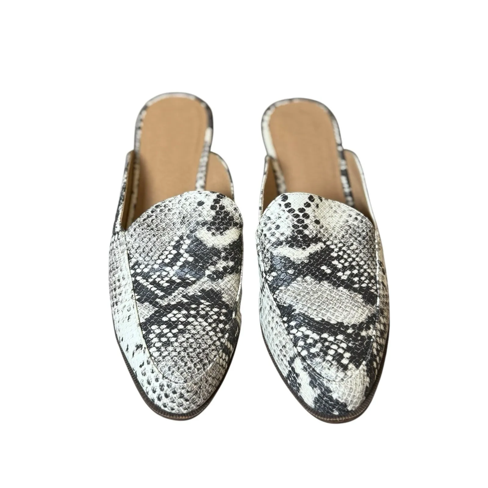 Madden Girl Mattie Snake Print Mules Size 7.5M‎ Womens Shoes Slip On Casual Work - Image 2