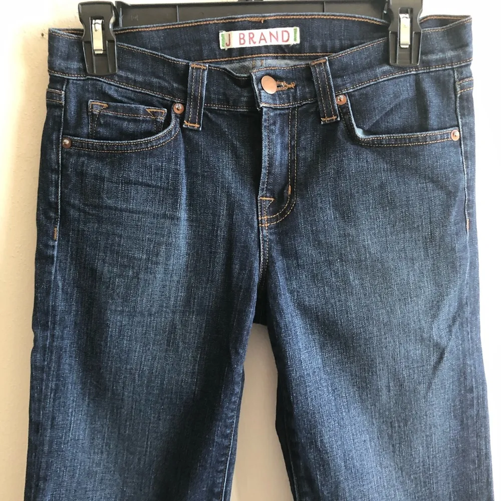 J Brand Shorts Blue Saturn Knee Length Cuffed Bermuda Shorts Sz 26 EUC Summer - Image 3