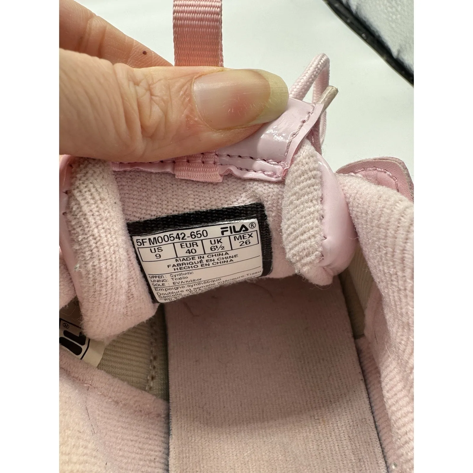 Fila Disruptor 2 Pink Patent Leather Chunky Platform Sneaker Women’s Size 9 - Image 10