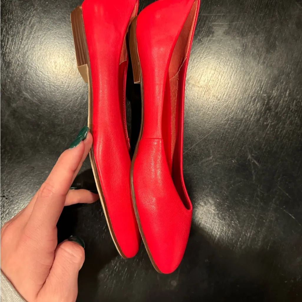 vintage red ballet flats Size 6 - Image 3