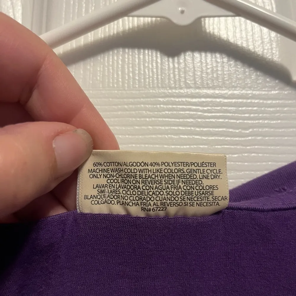 NWOT Women’s Purple Sugar Skull Colorful Bobbie Brooks Shirt M Halloween Goth - Image 4