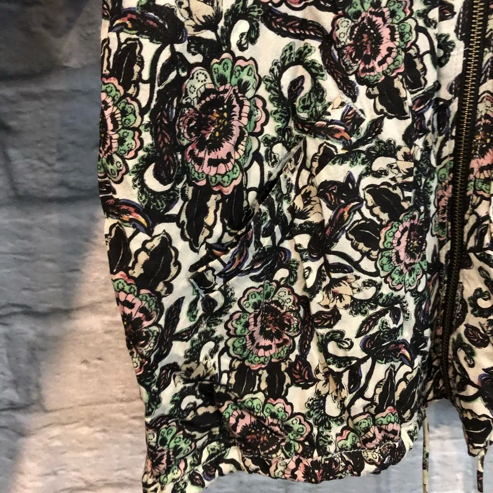 Free People  Size Small Soft Printed Balloon Sleeve Jacket - Image 13