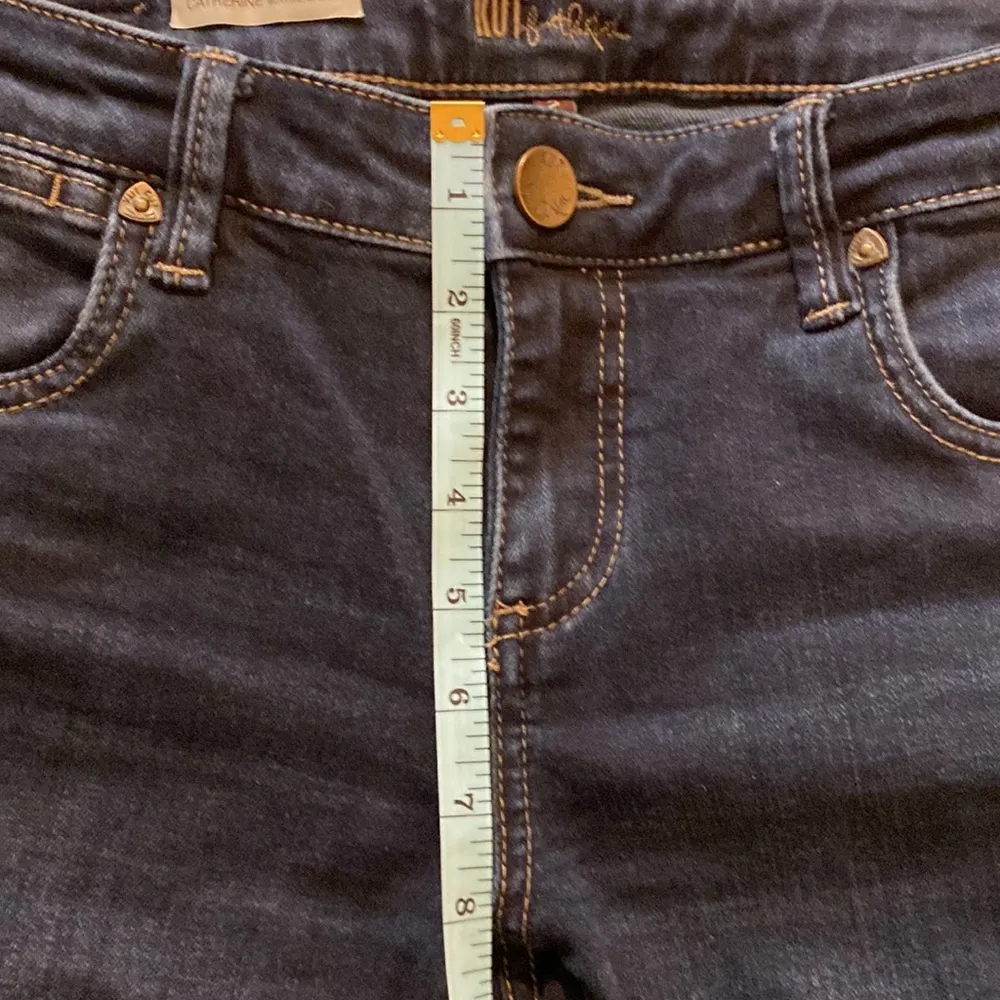 Kut from the Kloth Catherine Boyfriend Cuffed Dark Blue Women’s Shorts EUC Sz 2 - Image 7