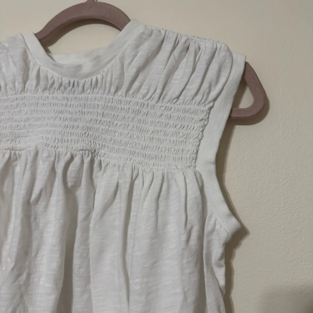 By Anthropologie Smocked Yoke Top - Image 5