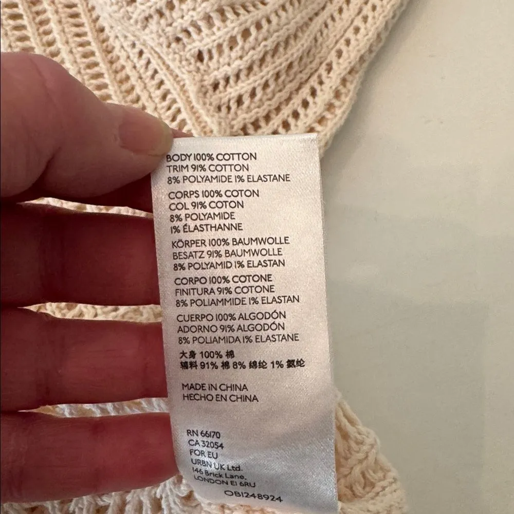 Urban Outfitters V-Neck Cardigan Sweater with Distressed Sleeves, Size Small - Image 7