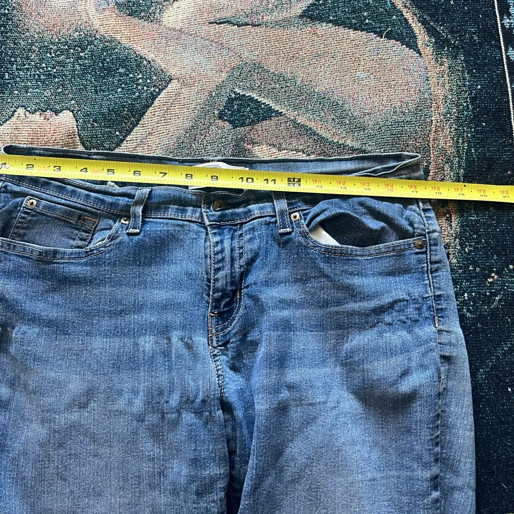 Signature Levi’s Curvy Bootcut Jeans Sz 14 S/C Medium Wash Stretch Denim Flare - Image 13