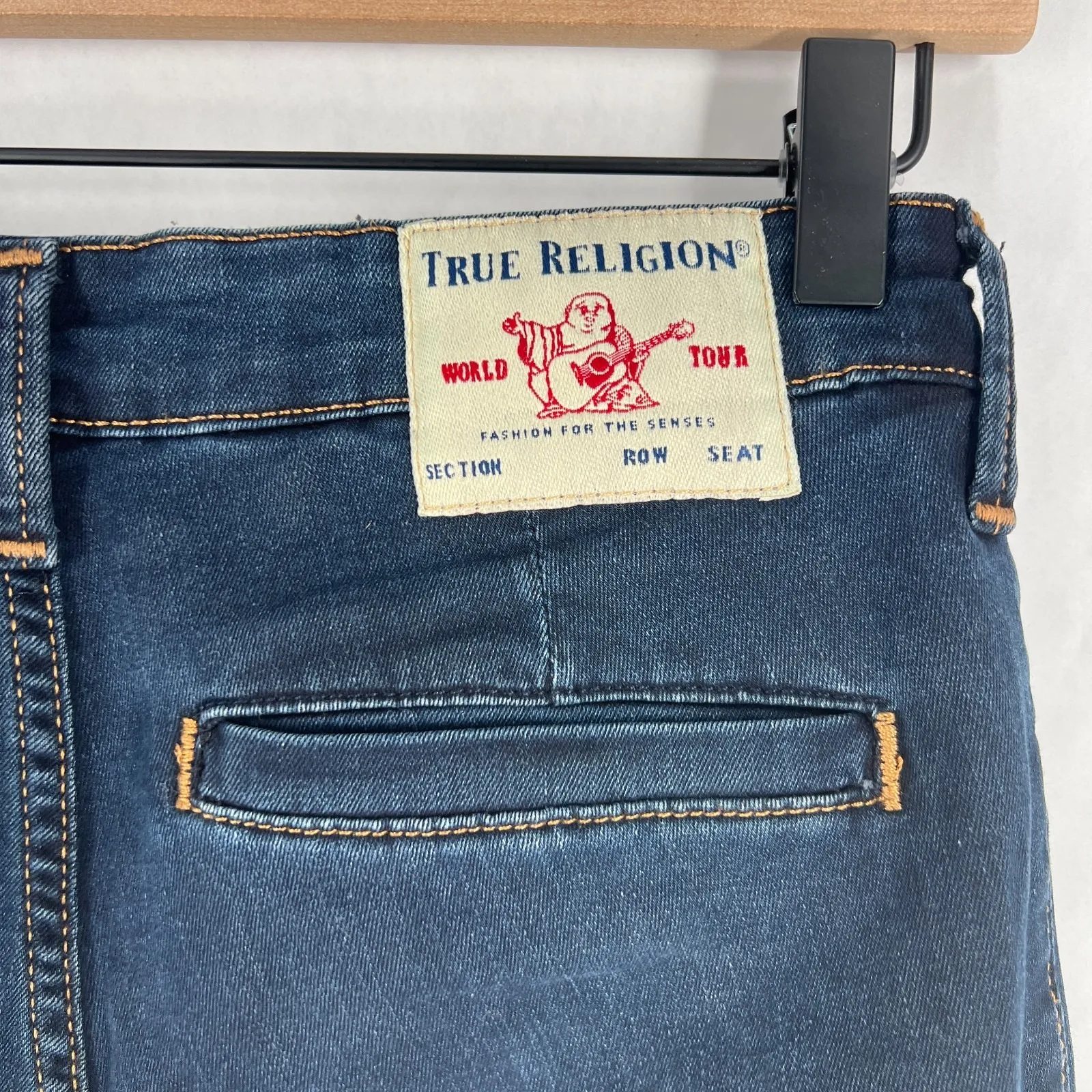 True Religion FEY Flare Jeans Womens 27 Blue Denim High Rise All Day Modern - Image 8