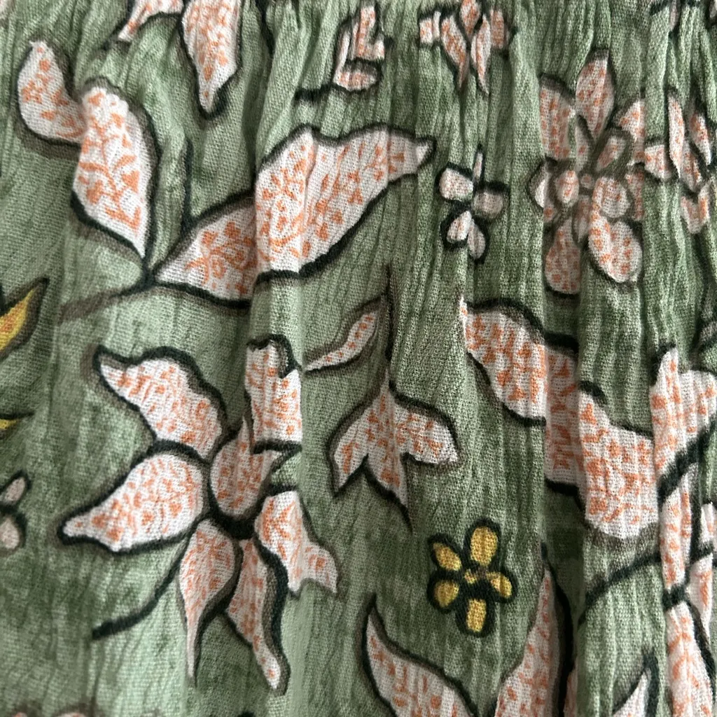 Aerie Floral Pants Green Size S - Image 10