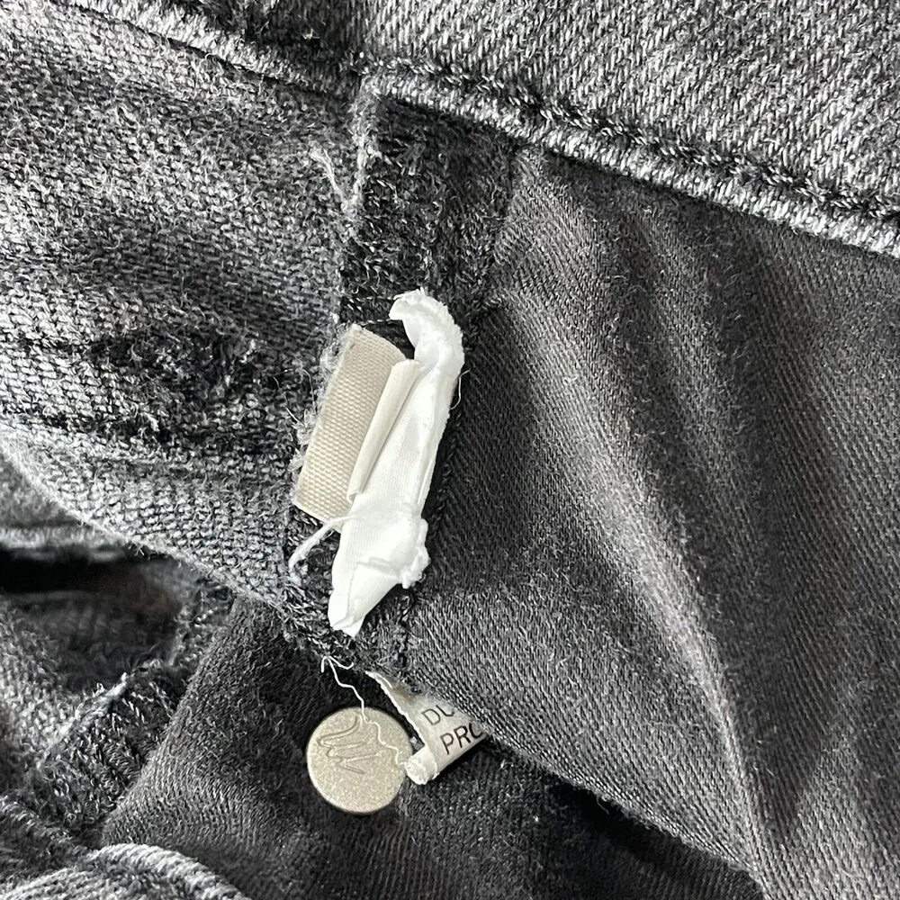 Madewell SZ 26 Cali Demi-Boot Jeans Mid-Rise Stretch Pockets Zip-Fly Gray - Image 8