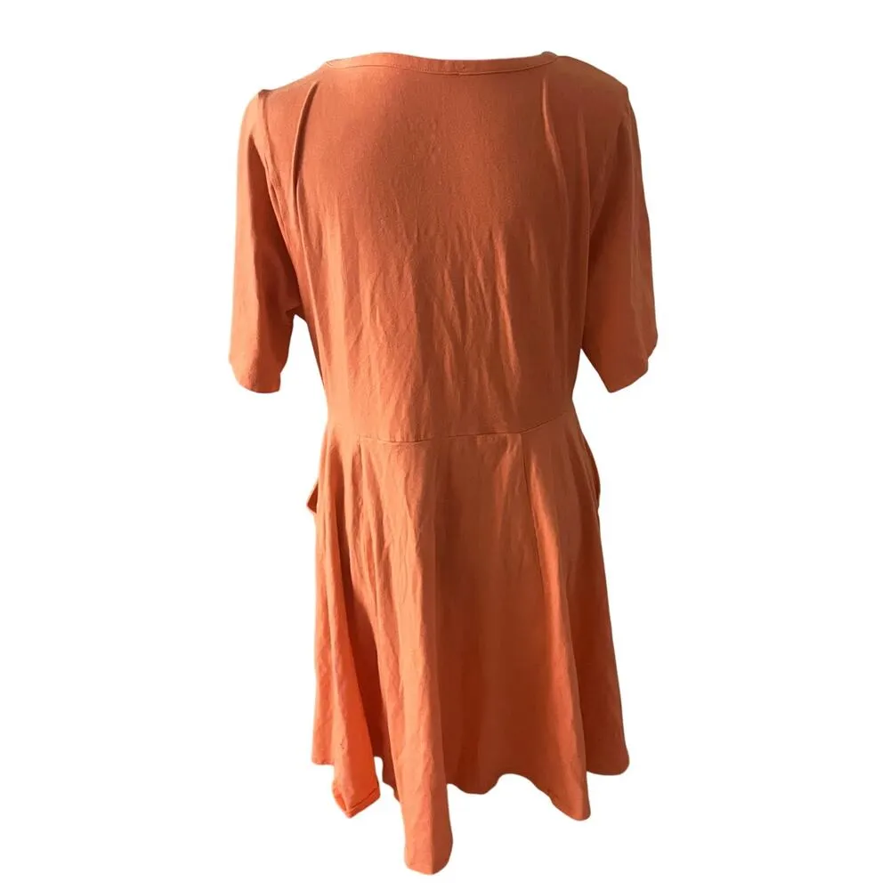 Torrid Foxy Skater Mini Dress 1X Women’s Living Coral - Image 3