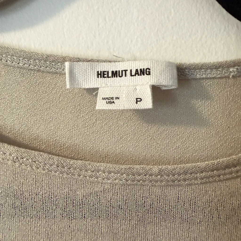 Helmut Lang ✨  Silk Cashmere Sheer Blouse – Size P (small) - Image 3