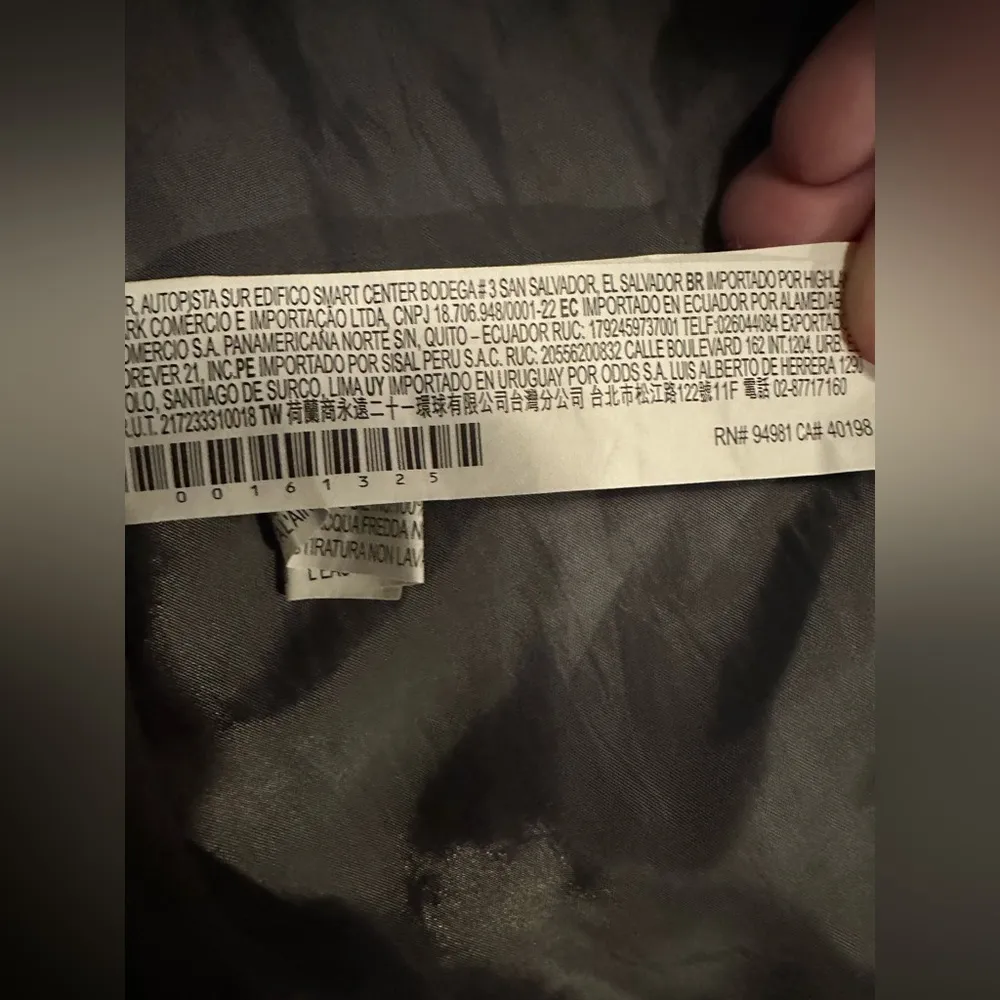 Forever 21 faux leather moto jacket gray size L - Image 6