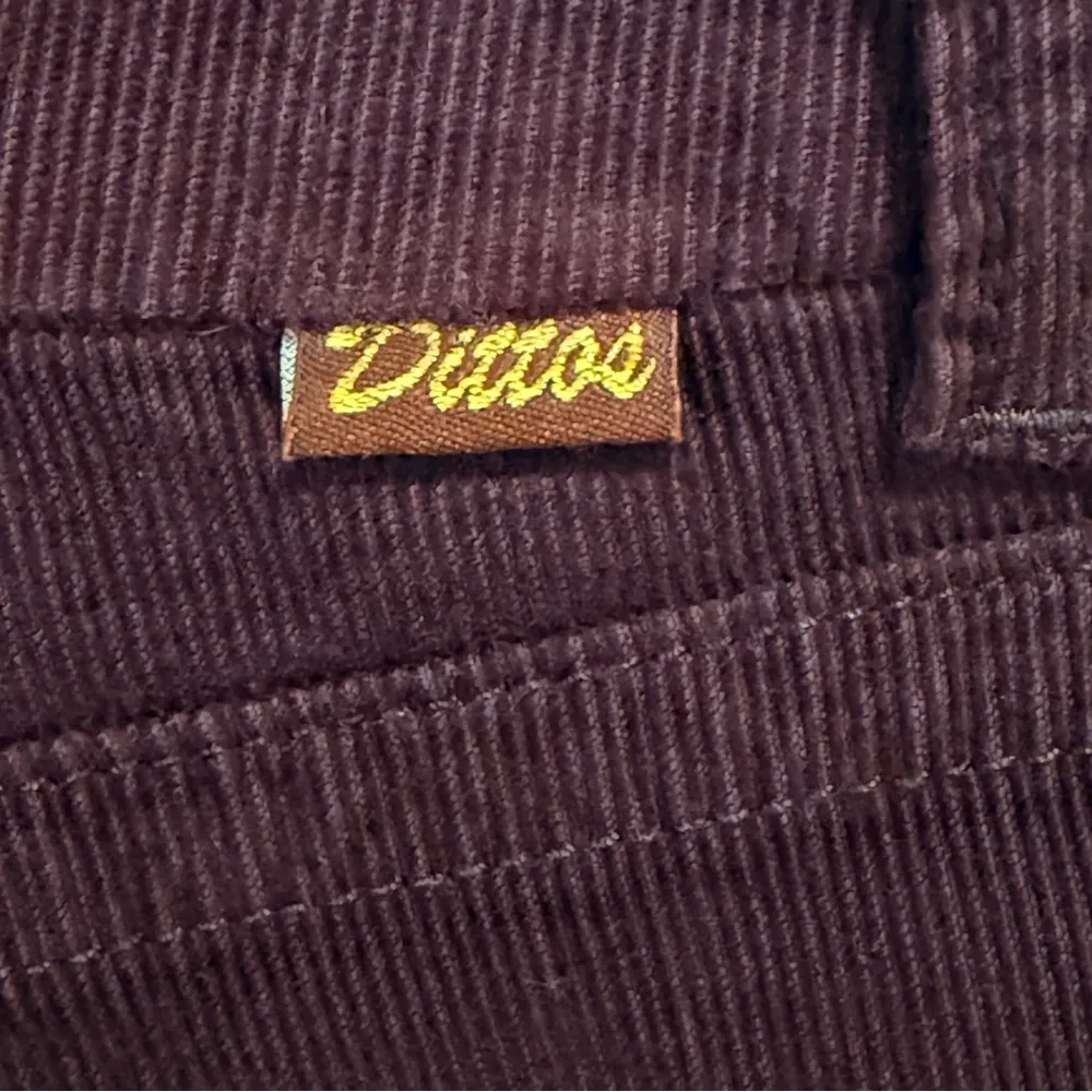 Dittos Corduroy Flare Pants Brown 28 Wide Leg Utility Pocket Vintage Y2K Retro - Image 8