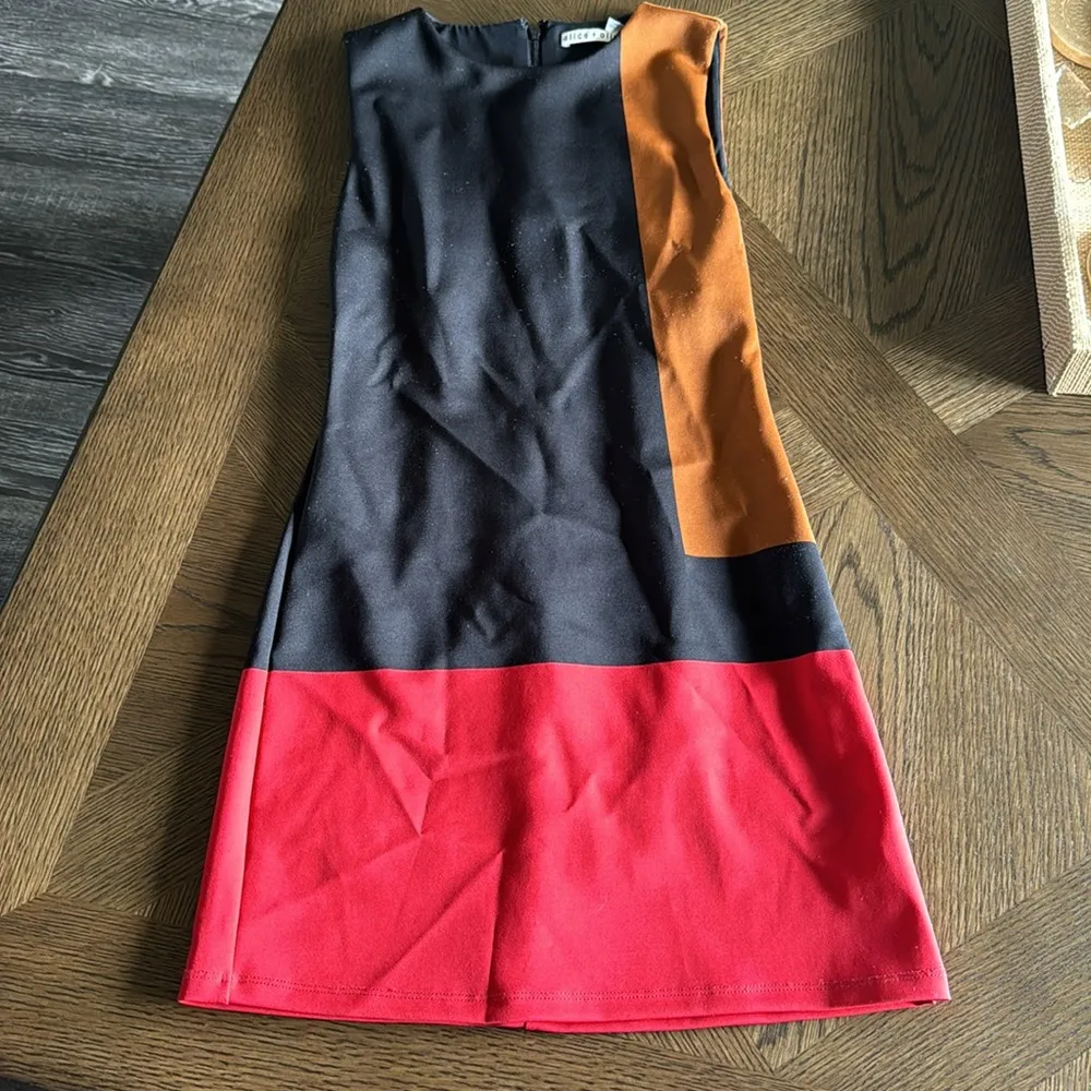 Alice + Olivia Wynell Colorblocked Minidress, Size 0, $295 - Image 9