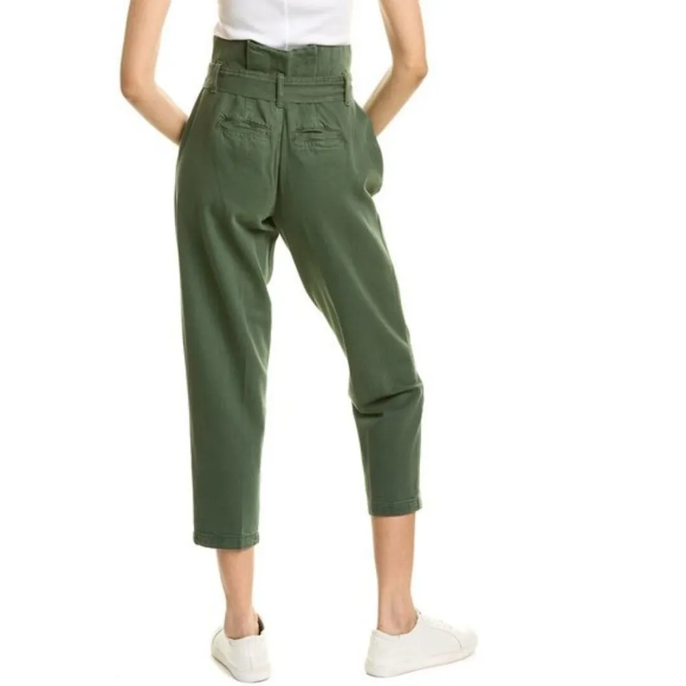 NWOT  Blank NYC Secret Garden High Waist Paper Bag Jean GREEN - Image 7