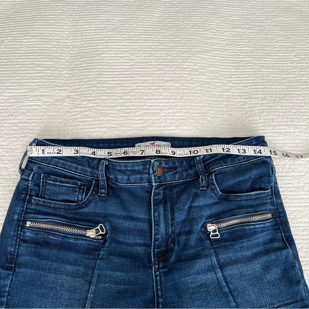 HOLLISTER jeans midrise front zip pocket size 29 - Image 7