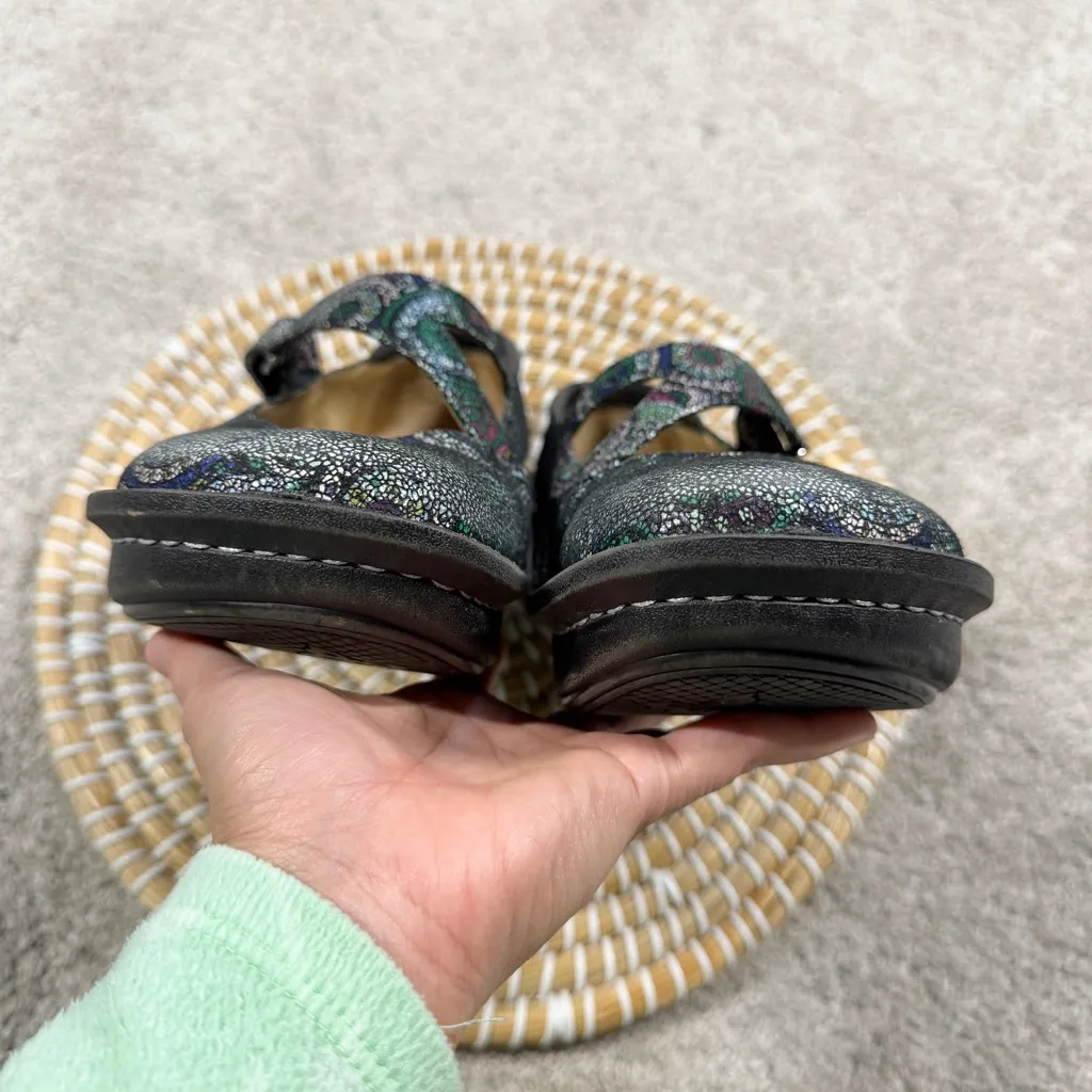 Alegria Dayna 327 Mary Jane Shoes Leather Comfort in Multi Spiro Blues 39/US 9 - Image 10