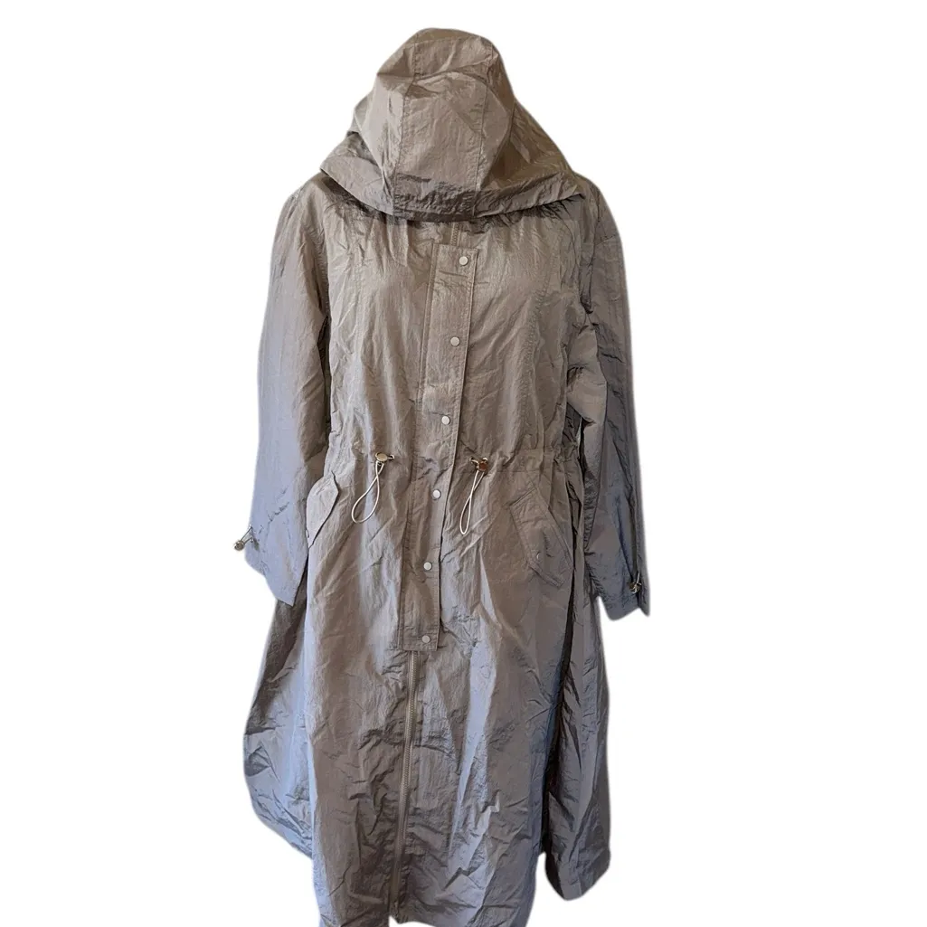 NWT Guess Kelsi Hooded Midi-Length Parka Color: SUMMER CLAY - Image 5