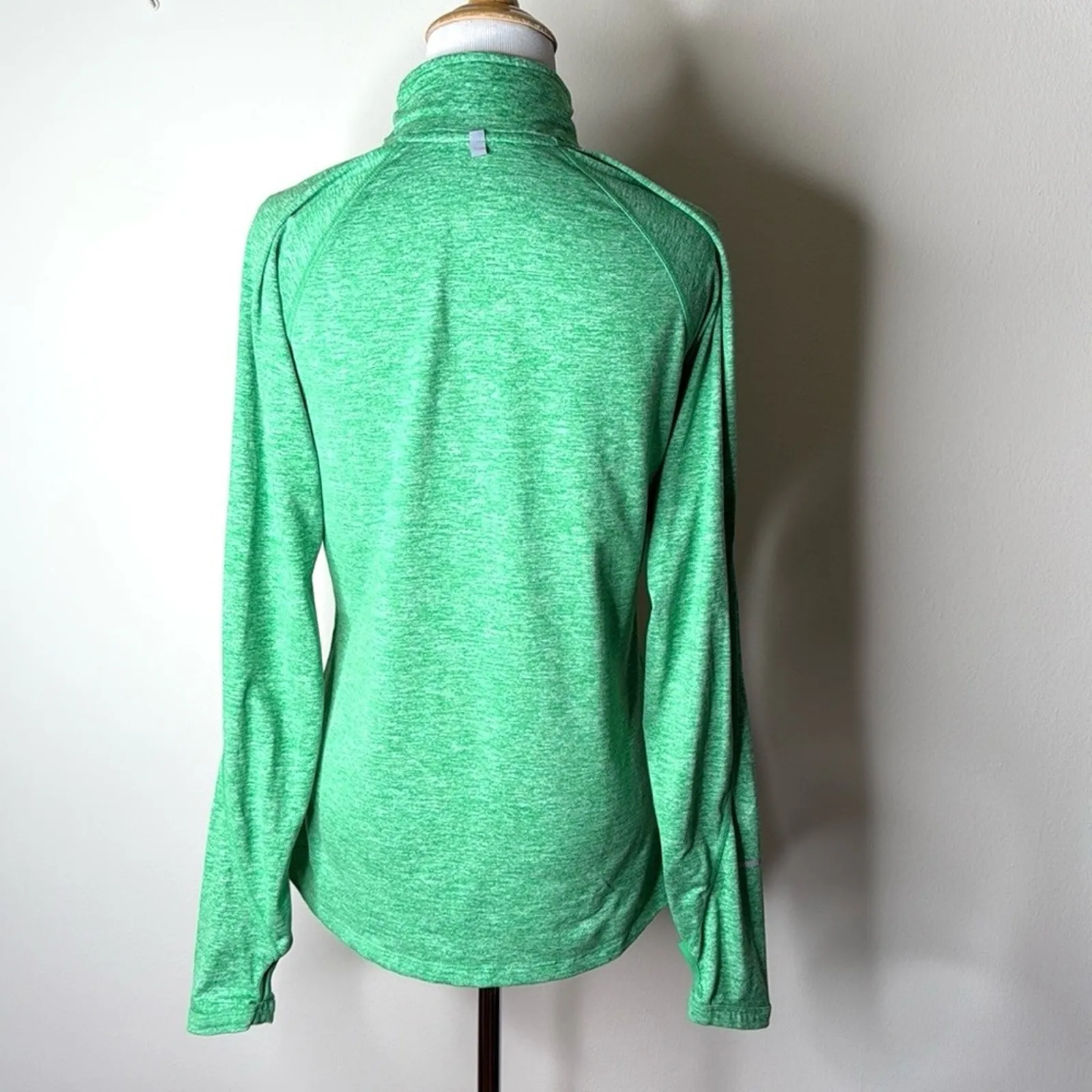 Nike  Running Dri Fit Green Element 1/2 Zip Pullover - Image 5