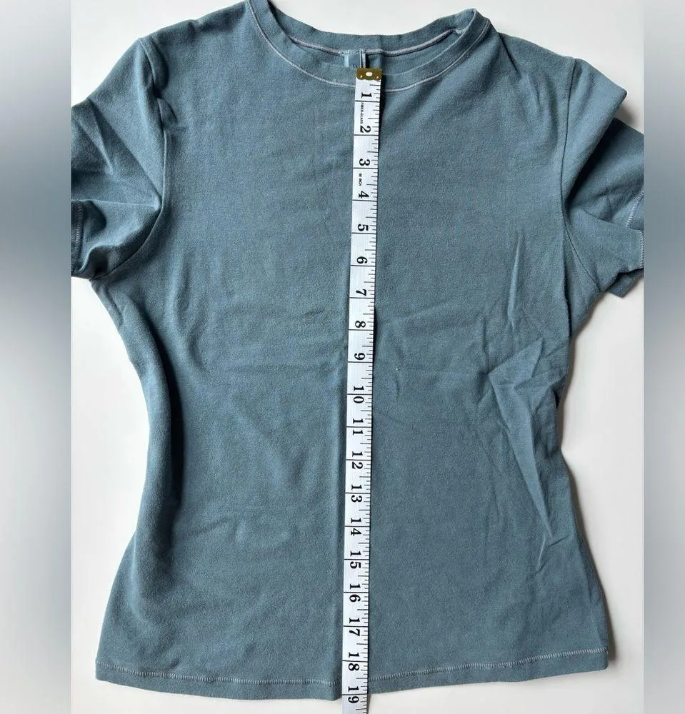 Skims Women's S/S Cotton Jersey Fitted Crew Neck T-Shirt Kyanite Medium - Image 5