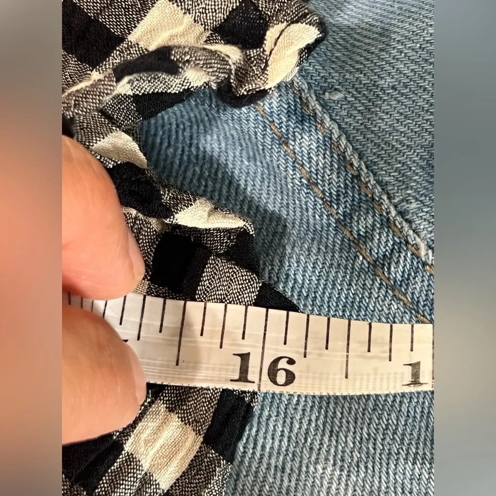 Topshop Gingham Ruffle Detail Wrap Dress size small - Image 12