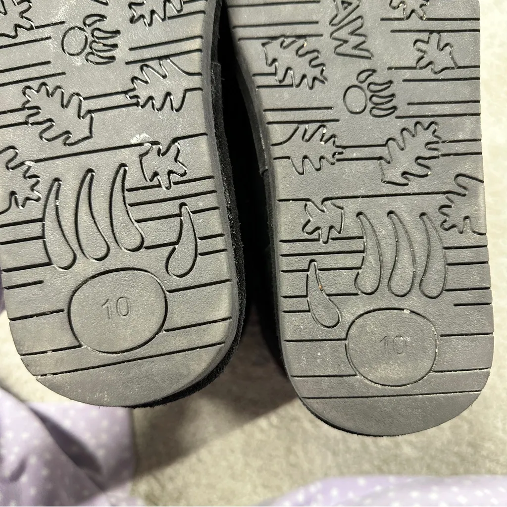 BearPaw Women’s Tatum Shearling Wool Sheepskin Lined Suede Boots in Black 10 - Image 14