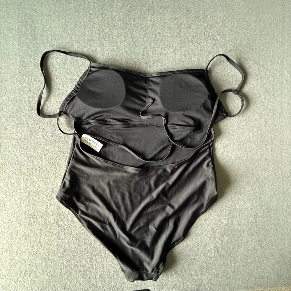 NWT Old Navy Black One-Piece Swimsuit size large‎ - Image 2