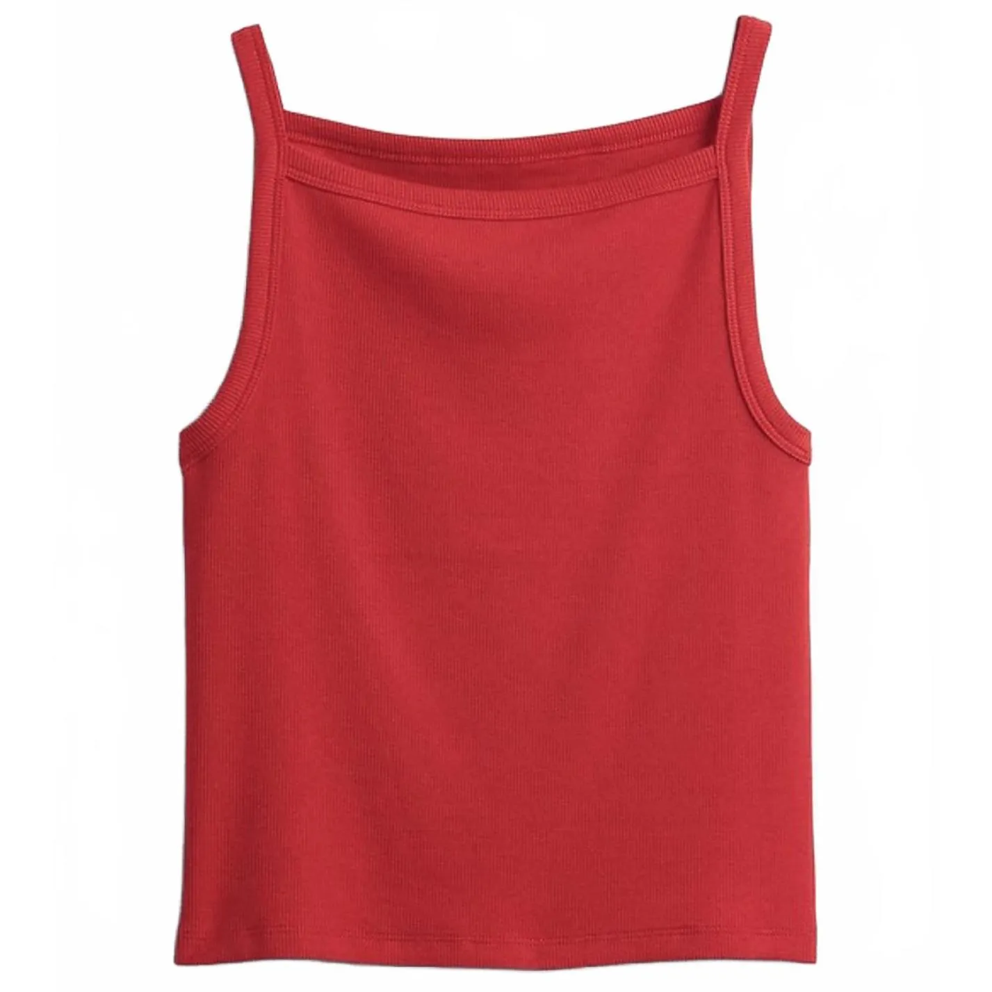 Gap Modern Apron-Neck Crop Tank Top Tomato Sauce Red NWT XL - Image 3
