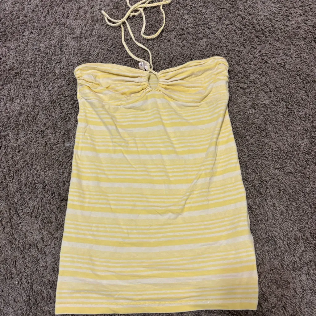 Aeropostale Y2K Stripe Halter Tank Top - Image 2