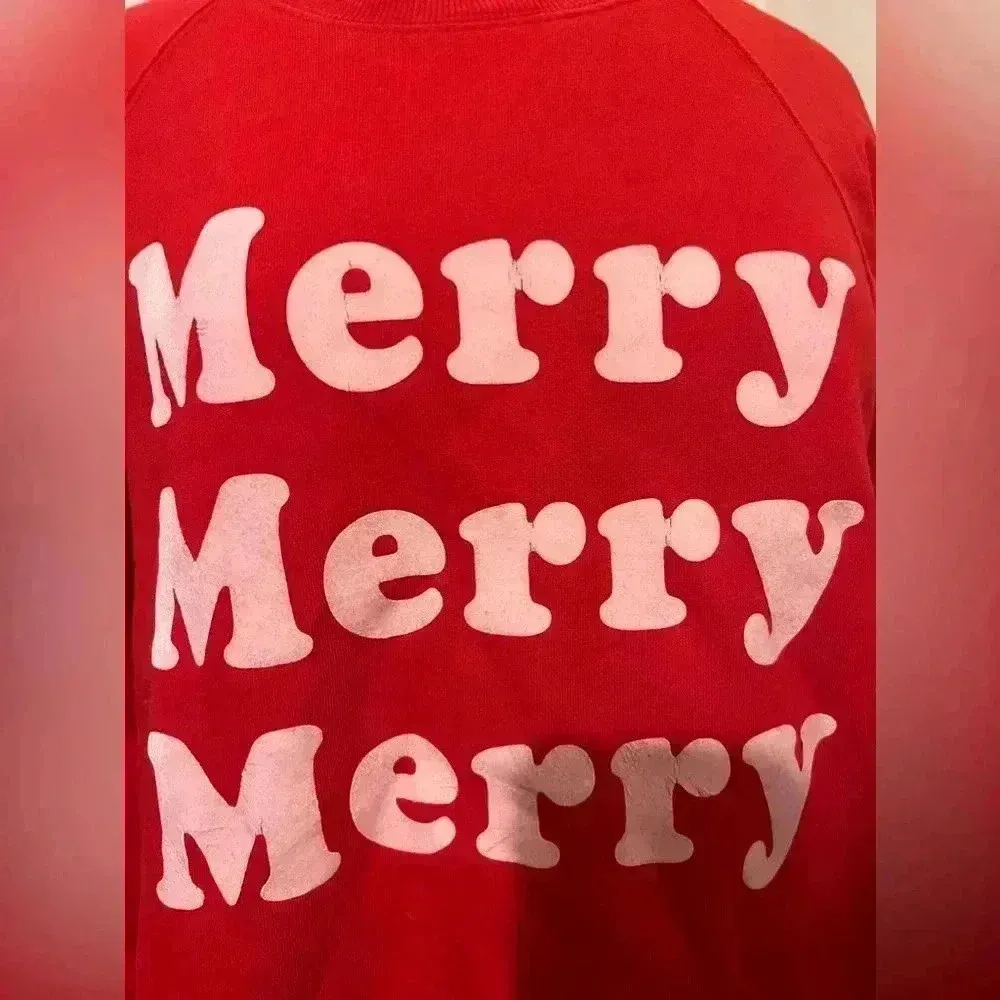 SHOW ME YOUR MUMU Merry Cole Sweater Red Christmas Size Small $98 Christmas - Image 6