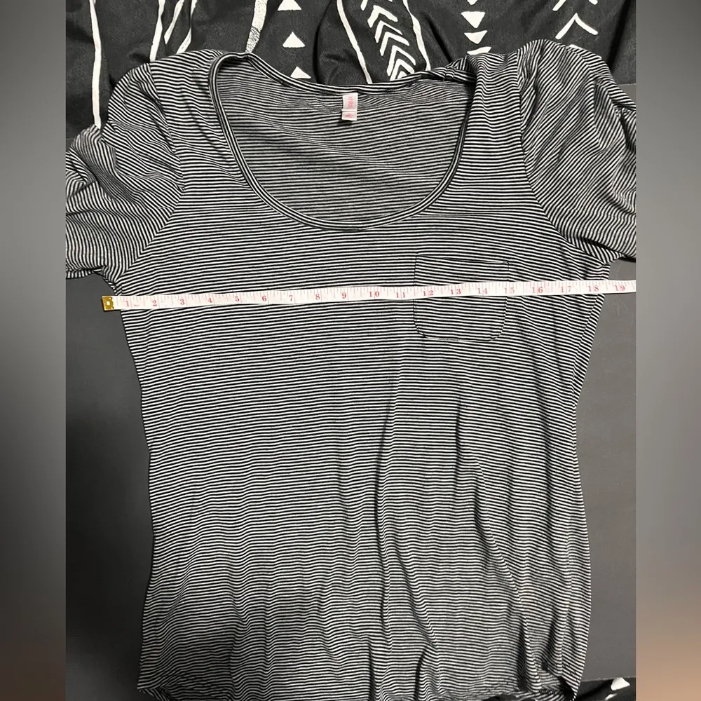 Belle Sleeve Vintage Y2K Striped Shirt Women’s Top Dressy Casual Size XL EUC - Image 6