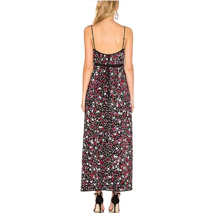 Revolve LPA 138 Floral Sequin Wrap Maxi Dress NEW - Image 3